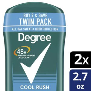 Degree Long Lasting Men's Antiperspirant Deodorant Stick Twin Pack