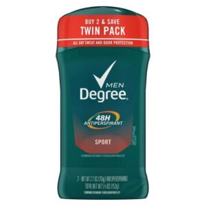 Degree Long Lasting Men's Antiperspirant Deodorant Stick Twin Pack