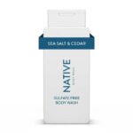 Native Body Wash, Sea Salt & Cedar, Sulfate Free, Paraben Free, for Men and Women, 18