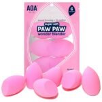 AOA Studio Collection Makeup Sponge Set Makeup Blender Latex Free and High-definition Super Soft Set of 6 Makeup Blender For Powder Cream and Liquid, Beauty Cosmetic Beveled...