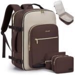 LOVEVOOK Large Travel Backpack for Women & Men, Carry on Backpack Airline Approved, TSA Personal Item Travel Bag fits 17" Laptop, 40L Waterproof Travel Essentials Sports...