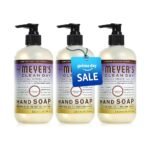 MRS. MEYER'S CLEAN DAY Hand Soap, Made with Essential Oils, Biodegradable Formula, Compassion Flower, 12.5 fl. oz - Pack Of 3